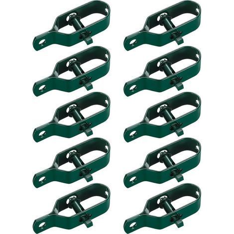 10 Pièces Tendeur Grillage, Tendeur de Clôture, Tendeurs à Fil Barbelé, Kit de Connecteurs Tendeur de Corde pour Fil de Tension (Vert) (1/5)