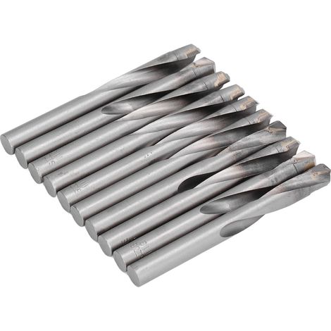 Lot de 10 forets hélicoïdaux à queue droite, fraises à graver en carbure de tungstène, fraises à graver CNC de 11 mm (1/5)
