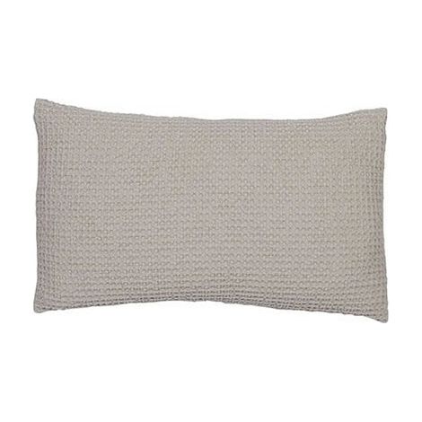 Coussin Décoratif Recyclé pour Salon et Chambre Coloris Lin Dimensions 30 x 50 cm - PANGIVO