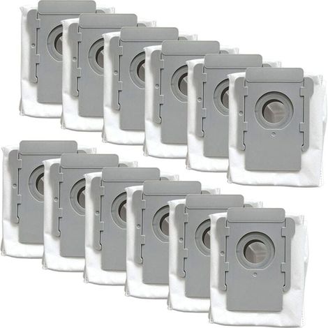 12 Sacchetti per aspirapolvere per iRobot Roomba iys Series i7 (7150) i7+ i7Plus (7550) s9 (9150) s9+ s9 Plus (9550, 955020) Robot Aspirapolvere con Base di Pulizia Sacchetto per la Polvere Automatico (1/5)