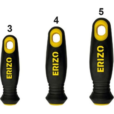Manche bimatière ERIZO pour limes de 10 et 12 pouces - conception ergonomique et durable.