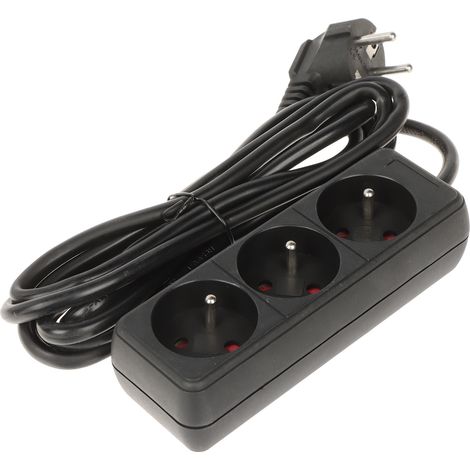 Multiprise PR-3M-3G/B (3 prises) 2,8 m
