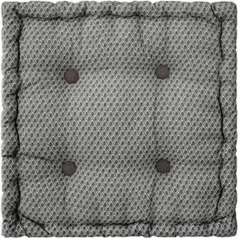Coussin de Sol Carré "Otto" 40x40cm Gris (1/3)