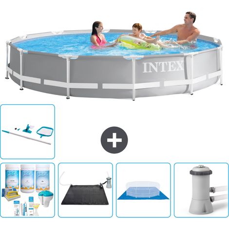 Intex Piscina Prism Frame Redonda - 366x76 cm - 7-piezas  S21043 (1/5)