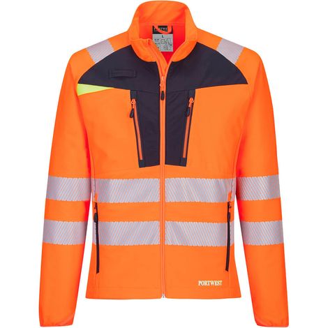 Sottostrato con zip Hv Dx4 - L - Arancione/nero - Portwest