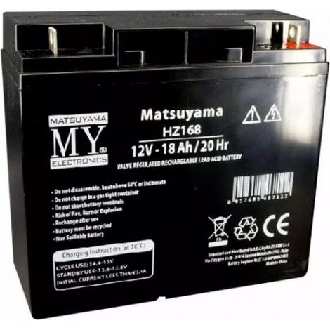 Matsuyama batteria piombo 12V 18Ah comp. Elkron RB15 80RB0810113 - HZ168