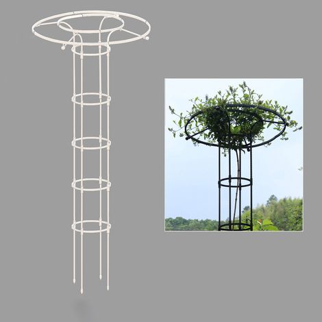 Treillis vertical de jardin pour plantes grimpantes – Support en métal antirouille pour support de fleurs d'extérieur–180cm de hauteur