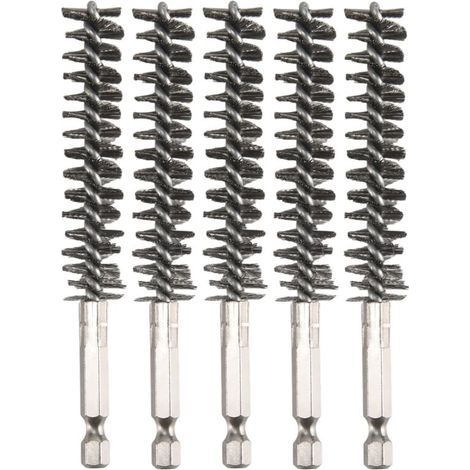 Brosse de Nettoyage pour Perceuse à Tige Hexagonale avec Fil Métallique (1/4)