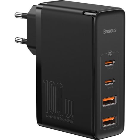 Chargeur rapide USB GaN2 Pro USB-C QC PD 100 W Noir (1/5)