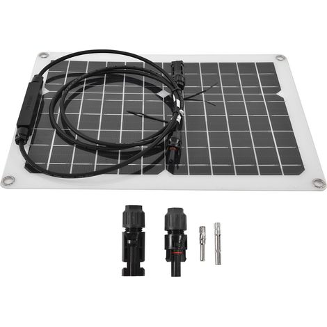 Kit panneau solaire 15W portable, chargeur batterie solaire pour voiture bateau yacht (1/5)