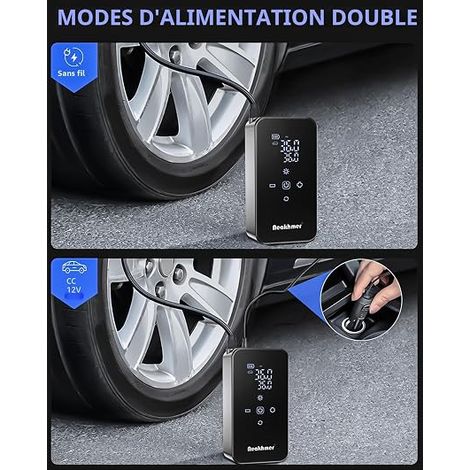 Gonfleur Pneus Voiture Compresseur Air 150PSI Compresseur à Air Portatifr (1/3)