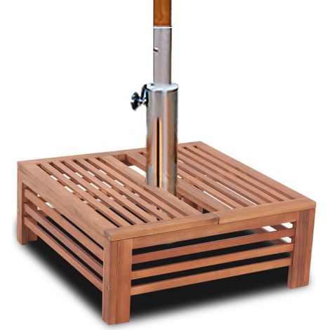 Sonnenschirmständer-Verkleidung aus Holz