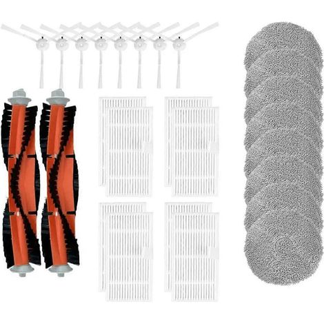 Pièces détachées pour aspirateur robot U200 / S60 / W2 : sac à poussière, brosse principale, filtre HEPA et chiffon de nettoyage (1/5)