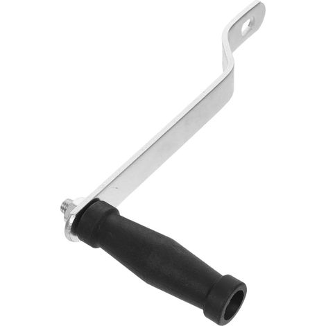 Manivelle de Treuil Marin de Remplacement pour Remorque de Bateau Acier Zingué Noir, Poignée Ergonomique, Pièce de Rechange Facile à Installer (1/5)