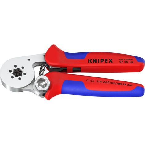 Draper 26144 97 55 14 SB Self-Adjusting Crimping Pliers, 2 x 6 mm², 180mm