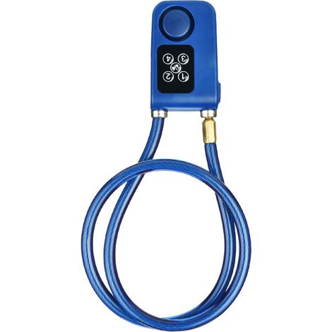 Serrure Intelligente Bluetooth pour Vélo avec Alarme Anti-Vol et Chaîne Sécurisée, Bleue (1/5)