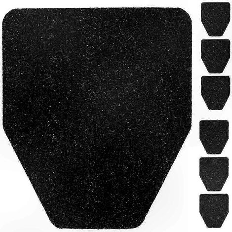 Tapis antidérapants en caoutchouc (6 pièces) pour sols de salles de bains commerciales (1/5)