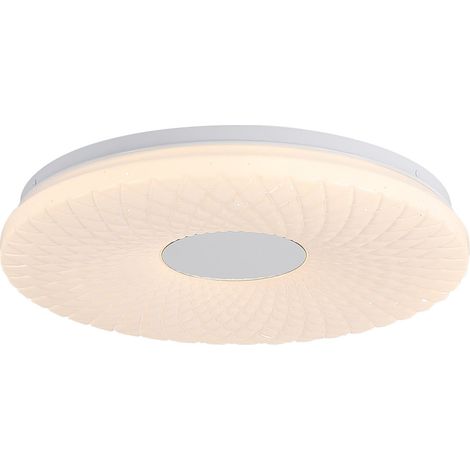 Plafonnier Halolux Chrome et blanc - 72200-38WH (1/5)