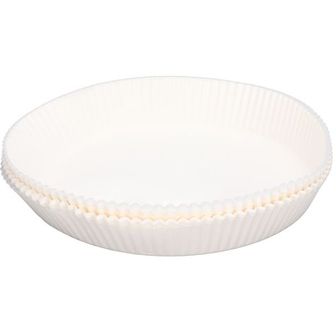 100 feuilles de papier absorbant rondes jetables pour four, résistantes à l'huile, pour friteuse et cuisine domestique (1/5)