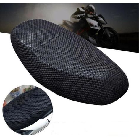Housse siège auto,Housse de coussin de protection universelle pour moto,couverture de siège de selle en maille 3D- L[C65333688]