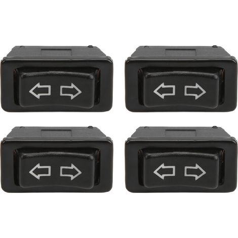 Jeffergarden 5 interrupteurs de fenêtre électriques, 5 outils de levage de vitre universels avec voyant vert, 12 V CC / 24 V CC-DOU