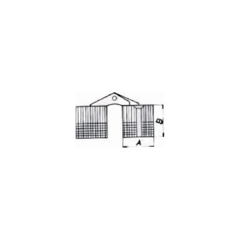MOBILIA MASIDEF- 2 CERNIERA A SCOMPARSAPLASTICA MARRONE 14X16,5MM