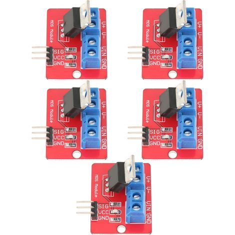 5 modules de commande MOSFET 3,3 V/5 V, sortie PWM, cartes de commande, tension de sortie 0-24 V (1/5)