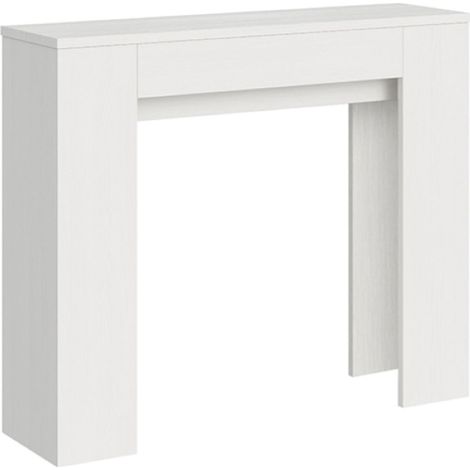 Consolle 90x25 cm allungabile a 181 cm in nobilitato Bianco Frassino - SLICK (1/3)