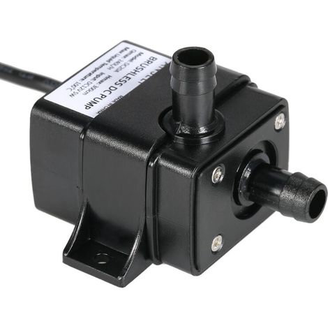 Mini pompe à eau ultra-silencieuse pour fontaine de jardin, 12 V CC, micro-pompe sans balais, étanche, pour aquarium, débit 240 L/h, 5 W, hauteur de refoulement 3 m, température de fonctionnement 0-10 (1/5)