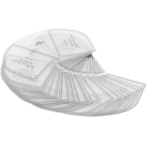 100PCS Colliers à Gâteau Transparents, Bordures pour Mousse, Plateau de Décoration pour Pâtisserie (1/5)