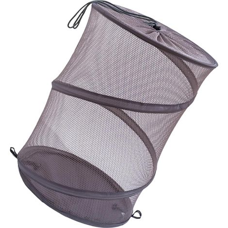 Panier à Linge Pliable en Polyester Léger Compartiments, Organisateur Pratique pour Chambre, Rangement Facile N'importe Quel Coin Maison (1/5)