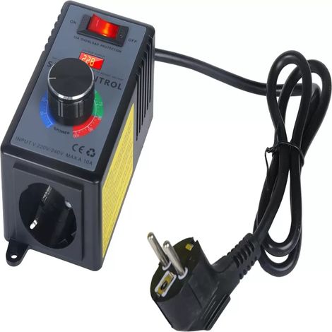 Contrôleur de vitesse 230 V, régulateur de vitesse, commande de vitesse pour ventilateurs et moteurs