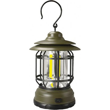 Outdoor-Campinglaterne, 2 Beleuchtungsmodi, Haken, tragbare Lampe mit hoher Leuchtkraft, ideal für Notfallsituationen beim Camping, Wandern und Angeln. (1/5)