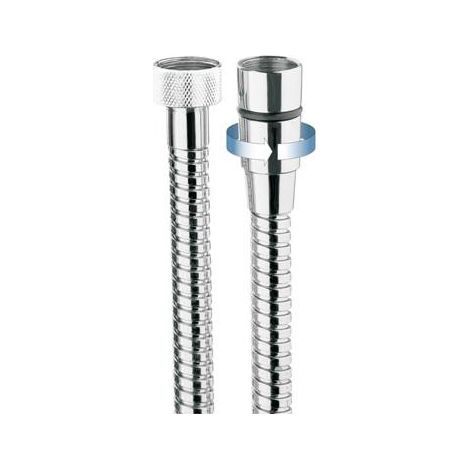 Flexible de douche anti-torsion chromé avec double agrafage 150 cm laiton - CRISTINA ONDYNA FL15051 (1/5)