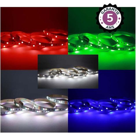 Bandeau LED RGB4000K 5m 60 LED/m 3,5W/m IP20 - 24V - Garantie 5 ans Miidex Lighting® (1/5)