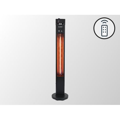 Chauffage de terrasse Q-Tower 2000 RCD avec télécommande, 2000W, Noir - Dancover