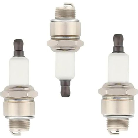 Compatible avec le lot de 3, 796112 RJ19LM Bougie d'allumage pour Briggs et Stratton 796112S 5095K 802592 Champion J19LM 492167 591040 591868 799876 (1/4)