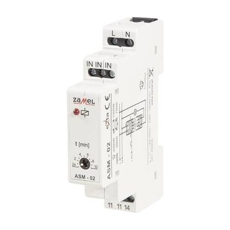 Zamel ASM-02 Relè temporizzatore luci scale Guida DIN 230 V (1/5)