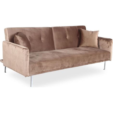 Canapé Convertible 3 Places "Lacla" 191cm Taupe (1/3)
