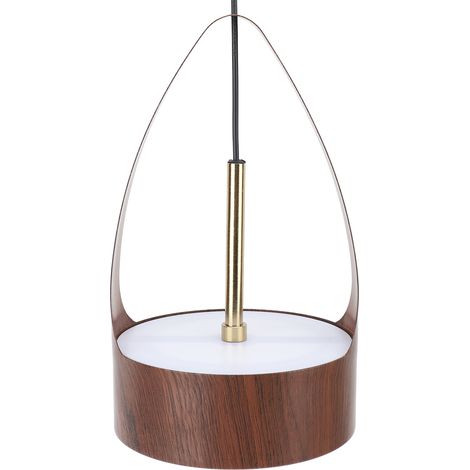 Lustre LED suspendu, lampe à suspension imitation bois, éclairage chaud, câblé, 100-240 V, pour cuisine (1/5)