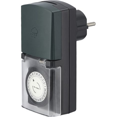 Temporizador mecánico hama mini 30 min impermeable exterior (1/2)