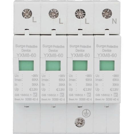 Parafoudre Protection Électrique Module Parafoudre Disjoncteur AC380V YXM8‑60 (1/5)