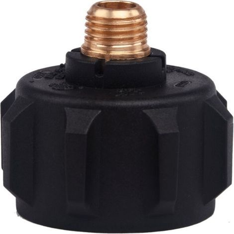 Gasregleradapter – QCC1-Anschluss auf 1/4-Zoll-Außengewinde – Massives Messing – Für Propangasflaschen – 1 Stück (1/5)