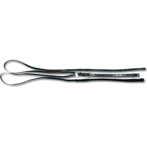 Rênes Waldhausen x-line triangular cuir ajustables 2,06-2,22 m