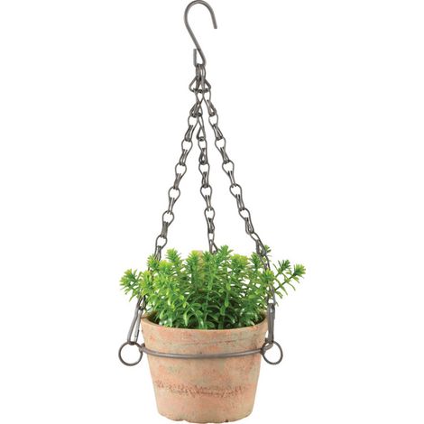 Pot suspendu en terre cuite 10 cm
