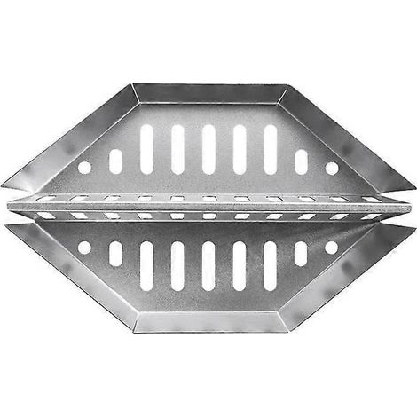 Panier à charbon, ensemble de 2 supports à charbon pour barbecue Weber, accessoires de grillade, récipient à charbon en acier inoxydable, plateau à charbon (1/5)