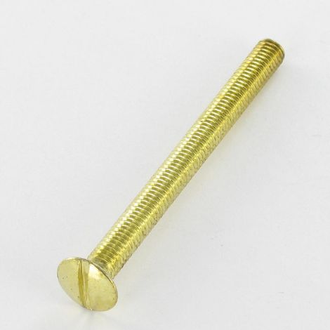 Vis métaux Tête fraisée bombée TFB Fendue M5X35 Acier laitonne-1 pièce