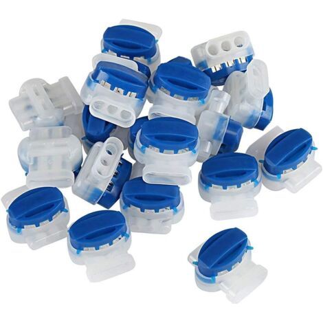 VtiziklLot de 20 raccords de câbles imperméables en plastique Idéal pour tondeuse à gazon-Ensoleillé
