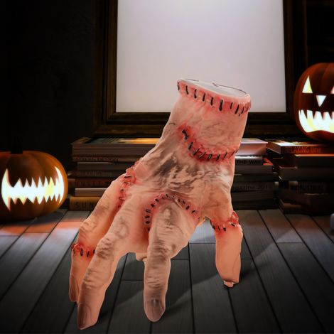 Mano horror, decorazione di Halloween, attivata dal suono/tocco, mobile, suono (1/5)