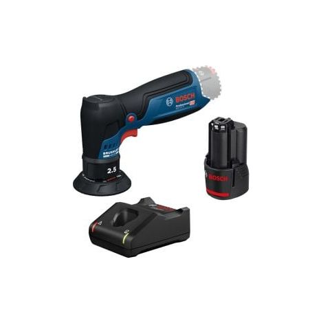 Bosch Akku-Exzenterschleifer GEX 12V-77 / 1x 2,0 Ah + Ladegerät GAL 12V-40 - 06019L2100-2 (1/5)